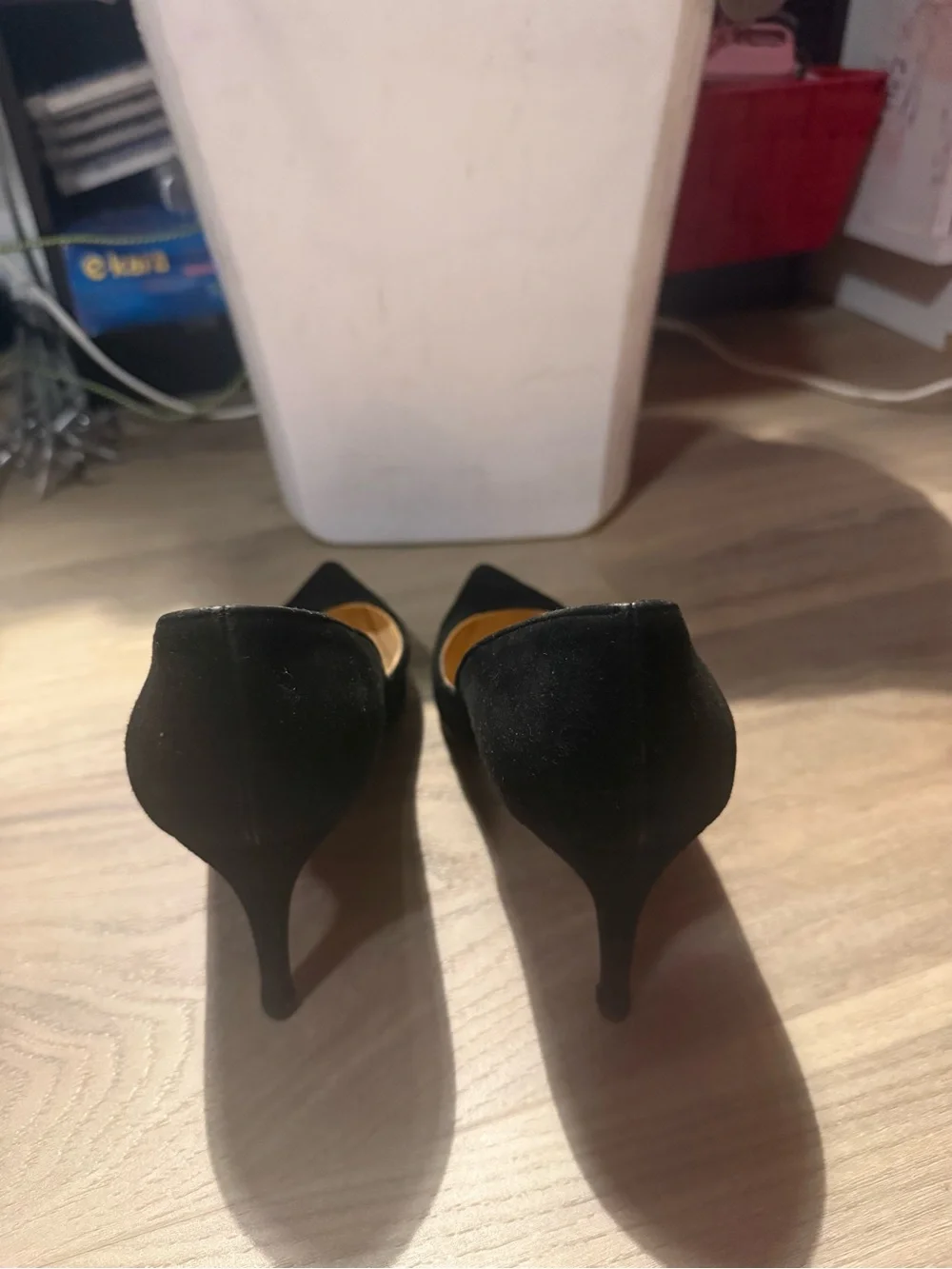 Christian Louboutin Black Suede Pointed Pumps
